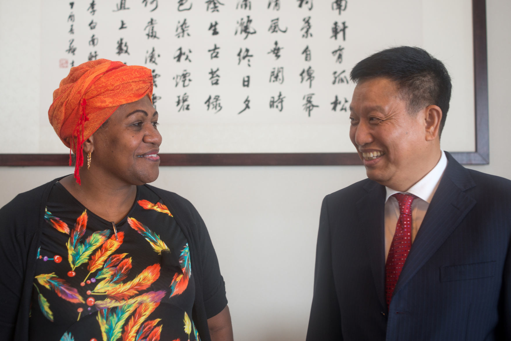 Kizz and Ambassador Liu Quan